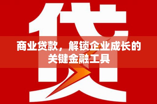 新兴商业贷款，解锁企业成长的关键金融工具