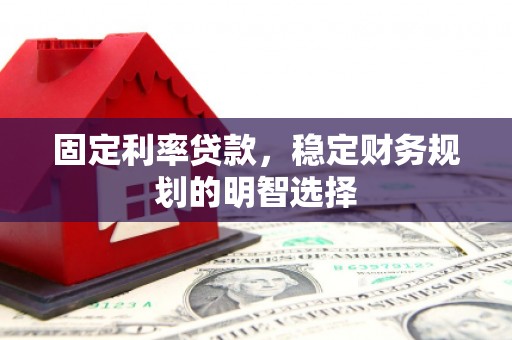 新兴固定利率贷款，稳定财务规划的明智选择