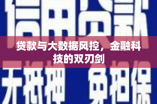 新兴贷款与大数据风控，金融科技的双刃剑