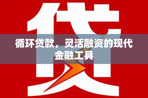 新兴循环贷款，灵活融资的现代金融工具