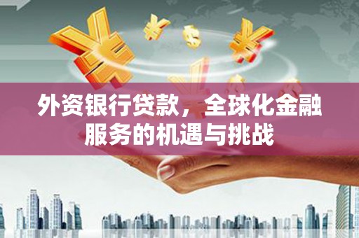 新兴外资银行贷款，全球化金融服务的机遇与挑战