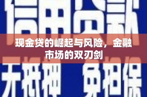 新兴现金贷的崛起与风险，金融市场的双刃剑