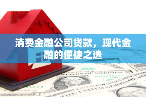 新兴消费金融公司贷款，现代金融的便捷之选