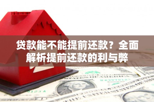 新兴贷款能不能提前还款？全面解析提前还款的利与弊