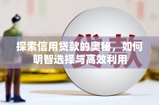 新兴探索信用贷款的奥秘，如何明智选择与高效利用