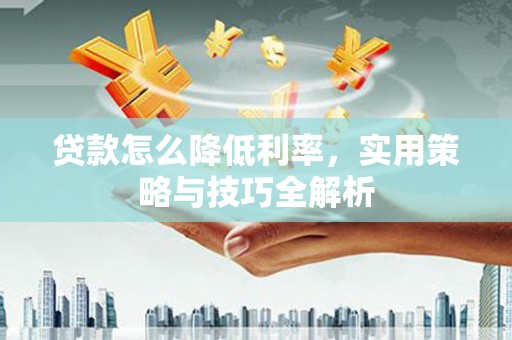 新兴贷款怎么降低利率，实用策略与技巧全解析