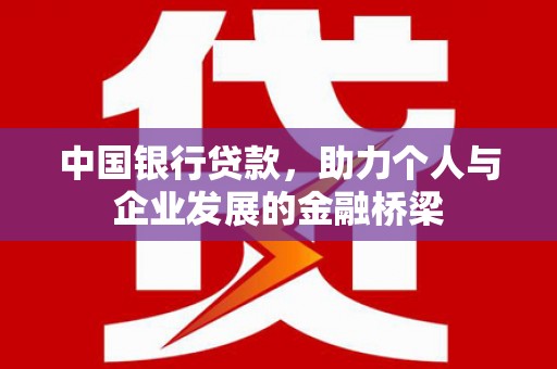 新兴中国银行贷款，助力个人与企业发展的金融桥梁