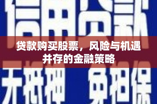 新兴贷款购买股票，风险与机遇并存的金融策略
