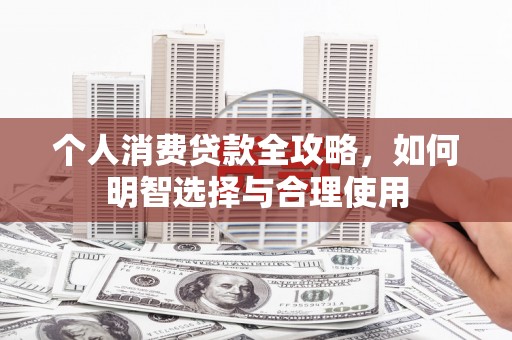 新兴个人消费贷款全攻略，如何明智选择与合理使用